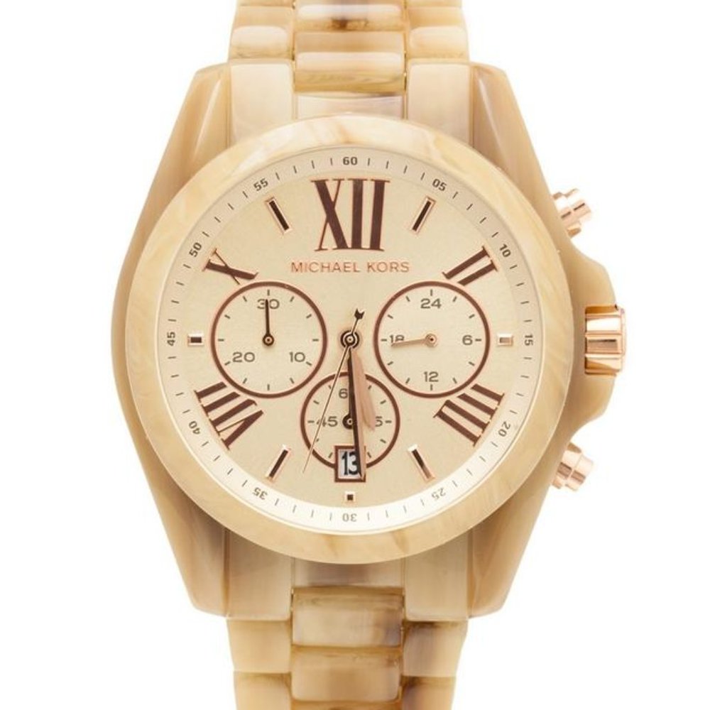 Michael Kors Beige/Brown Champagne Bradshaw MK5840